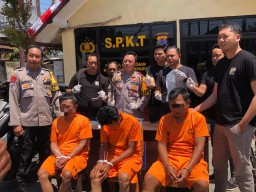 Polisi Bekuk 3 Tersangka Perampokan Dengan BB 6 Motor di Jember