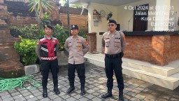 Pengamanan Kantor DPRD Denpasar Dari Satgas Preventif OMP Agung 2024 Polresta Denpasar