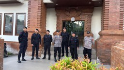 Pengamanan Kampanye Pilkada 2024 oleh Polresta Denpasar di Kabupaten Badung