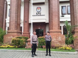 Pengamanan Kantor KPU dan Bawaslu Badung di Tahap Kampanye Pilkada 2024 Berjalan Aman dan Kondusif