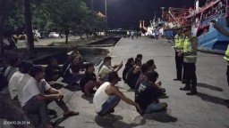 Kapolsek Benoa Pimpin Langsung Blue Light Patrol, Pastikan Keamanan Wilayah