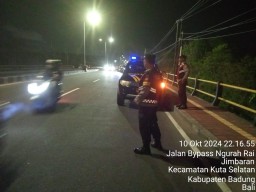 Polsek Kuta Selatan Gelar Blue Light Patrol untuk Meningkatkan Keamanan Malam Hari