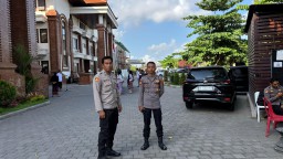 Pengamanan Kantor KPU dan Bawaslu Badung oleh Polresta Denpasar dalam Tahap Kampanye Pilkada 2024