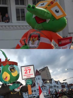 Jalur Zona 1 Kirab Maskot Pilkada Serentak Tahun 2024