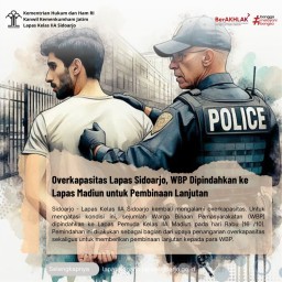 Overkapasitas Lapas Sidoarjo, WBP Dipindahkan ke Lapas Madiun