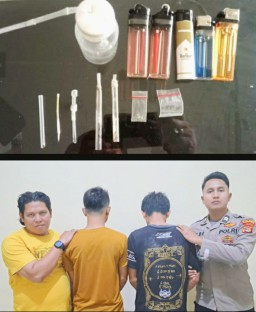 Polsek Talang Padang Tangkap Dua Resedivis Terduga Penyalahgunaan Narkotika Jenis Sabu