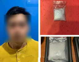 Kedapatan Bawa Sabu, Pria Ini Mengantongi Sabu 7,75 Gram Sabu Di Lampung Tengah Di Tangkap