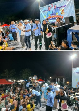 Konser Meriah Cabup Dan Cawabup No Urut 3 Berkampanye Bernuansa Reggae Dengan Riang Gembira