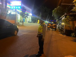 Blue Light Patrol Polsek Denpasar Utara Ciptakan Situasi Kamtibmas Kondusif Jelang Pilkada Serentak