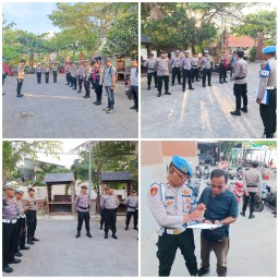 Polresta Denpasar Amankan Kampanye Paslon 1 di Pantai Legian dengan Kegiatan Bersih-bersih