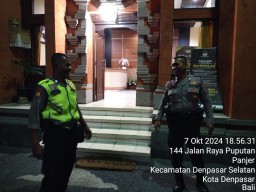Pengamanan Kantor KPU Kota Denpasar dalam Tahap Kampanye Pilkada 2024 Berjalan Kondusif