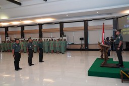 Kasdam IX/UDY Pimpin Kenaikan Pangkat 51 Pamen
