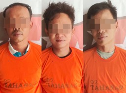 Asik Main Judi Online, 3 Pelaku Diamankan Polsek Bangun Rejo