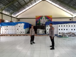 Polresta Denpasar Amankan Gudang Logistik Kota Denpasar Selama Tahap Kampanye Pilkada 2024