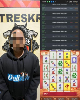 Sedang Asik Main Judi Slot, Pria Paruh Baya Ditangkap Satuan Reskrim Polres Lampung Utara