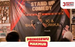 Cabup H.Riyanto No Urut 3 Mengatakan Hiburan Yang Bersifat Humor Masih Menjadi  Obat Pelepas Rasa Penat Dan Setres