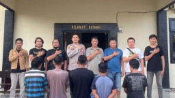 Polsek Pulau Panggung dan Tekab 308 Presisi Polres Tanggamus Tangkap Lima Tersangka Perjudian Kartu Remi