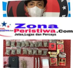 Warga Sidoarjo Diamankan Polrestabes Surabaya Terkait Pengedar Narkoba Jenis Ganja