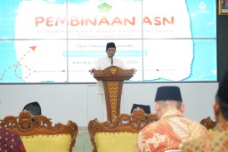 Pembinaan ASN Kemenag Jatim, Menag Nasaruddin Umar Tegaskan Wujudkan Kementerian Agama yang Bersih