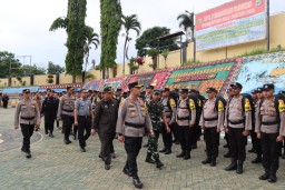 Polres Tanggamus Geser Personel Pengamanan TPS Pilkada 2024