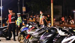 Razia Balap Liar, Polres Pringsewu Amankan Belasan Sepeda Motor