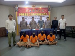 Realese Akhir Tahun Polsek Tegalsari Surabaya Capai Prosentase Ungkap Perkara 80%