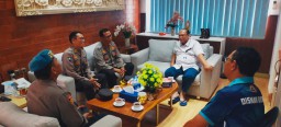 Kapolsek Benoa Kunjungi Kantor Disnav Benoa Untuk Perkuat Kerjasama
