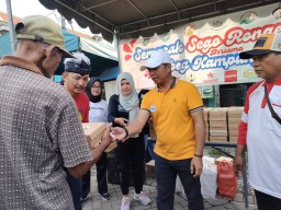 Camat Pabean Cantian Surabaya Apresiasi Kegiatan Semarak Sego Rongewu Di Wilayah Kalimas Baru Surabaya