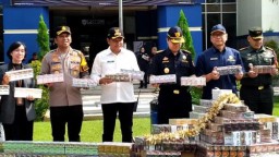 Bea Dan Cukai Sidoarjo Musnahkan Barang Bukti 19 Juta 26,275 Ribu Batang Rokok Tanpa cukai