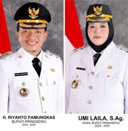 Pemerintah Kabupaten Pringsewu melalui Dinas Kominfo Menyampaikan Rilis Foto Resmi Bupati dan Wakil Bupati Pringsewu