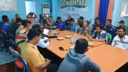 Cegah Potensi Konflik, Polsek Kota Agung Hadiri Rapat Pembagian Zonasi Penangkapan Ikan Nelayan