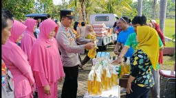 Polri Untuk Masyarakat" Polres Jember Gelar Pasar Murah Ramadhan Berhadiah dan Santuni Anak Yatim