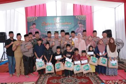 Safari Ramadan Polres Jember: Santuni 100 Anak Yatim di Kecamatan Pakusari