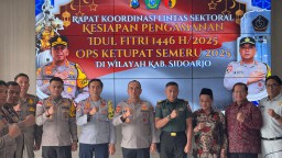 Polresta Sidoarjo Gelar Rakor Lintas Sektoral Kesiapan Pengamanan Idul Fitri 2025
