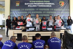 Satreskrim Polres Tanggamus Ungkap Tiga Kasus Curanmor, Lima Pelaku Ditangkap