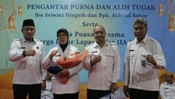 Keharuan Selimuti Acara Purna dan Pindah Tugas Dua Pegawai Lapas Sidoarjo 