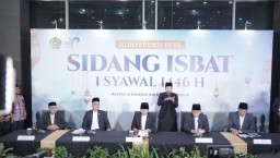 Pemerintah Tetapkan 1 Syawal 1446 H Jatuh pada 31 Maret 2025