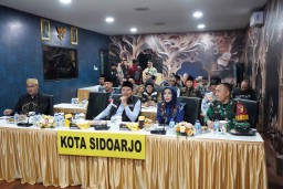 Pastikan aman dan lancar Arus Mudik, Forkopimda Sidoarjo tinjau Poskotis Pam Idul Fitri 1446 H