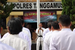 Uji Bela Diri Berkala UKP 1 Juli 2025 Digelar di Mapolres Tanggamus, Libatkan Tiga Polres