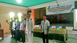 Kapekon Gading Rejo Sariman Lantik ,Kasi Pemerintahan Pekon Gading Rejo