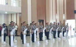 Mutasi Jabatan, Polda Lampung Gelar Sertijab Sejumlah Pejabat Utama dan Kapolres