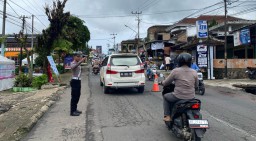 Didominasi Sepeda Motor, Arus Balik di Jalinbar Masih Landai, Satlantas Polres Tanggamus Siapkan Langkah Antisipasi