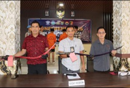 Polres Pringsewu Tetapkan Dua Anggota Geng BOM21 sebagai Tersangka Kasus Kepemilikan Sajam