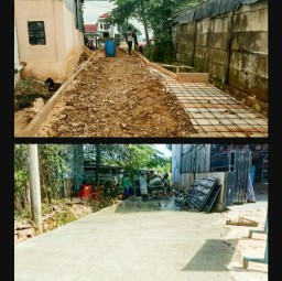 Masyarakat Pekon Bulukerto ,Pringsewu Berikan Apresiasi Di Bangunnya Rabat Beton