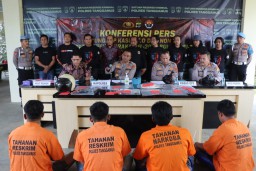 Polres Tanggamus Ungkap Sejumlah Kasus Menonjol dalam Operasi Pekat Krakatau 2025, Termasuk Senjata Api