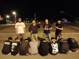 Matikan Bibit Premanisme Sejak Dini, Polres Pringsewu Amankan Delapan Pemuda Pelaku Tawuran