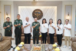Pangdam IX/Udayana Menerima Audiensi Pimpinan Pusat Pengendalian Lingkungan Hidup Wilayah Bali Nusra