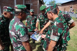 Dampingi Pangdam IX/Udayana, Dandim 1607/Sumbawa Tinjau Lokasi Pembangunan Yonif TP 835