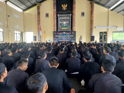 Pesan Polisi untuk 368 Calon Warga Baru PSHT Cabang Kota Kediri