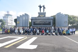 Bupati Subandi Ikut Meriahkan Scooter Riding di Lanudal Juanda